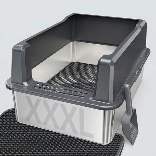 Pematar XXXL Steel Litter Box, 26 x 18 x 12 in