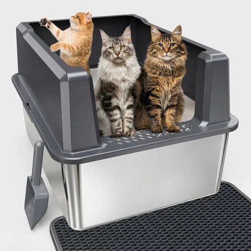 Pematar Steel Litter Box, 28 x 20 x 16 in